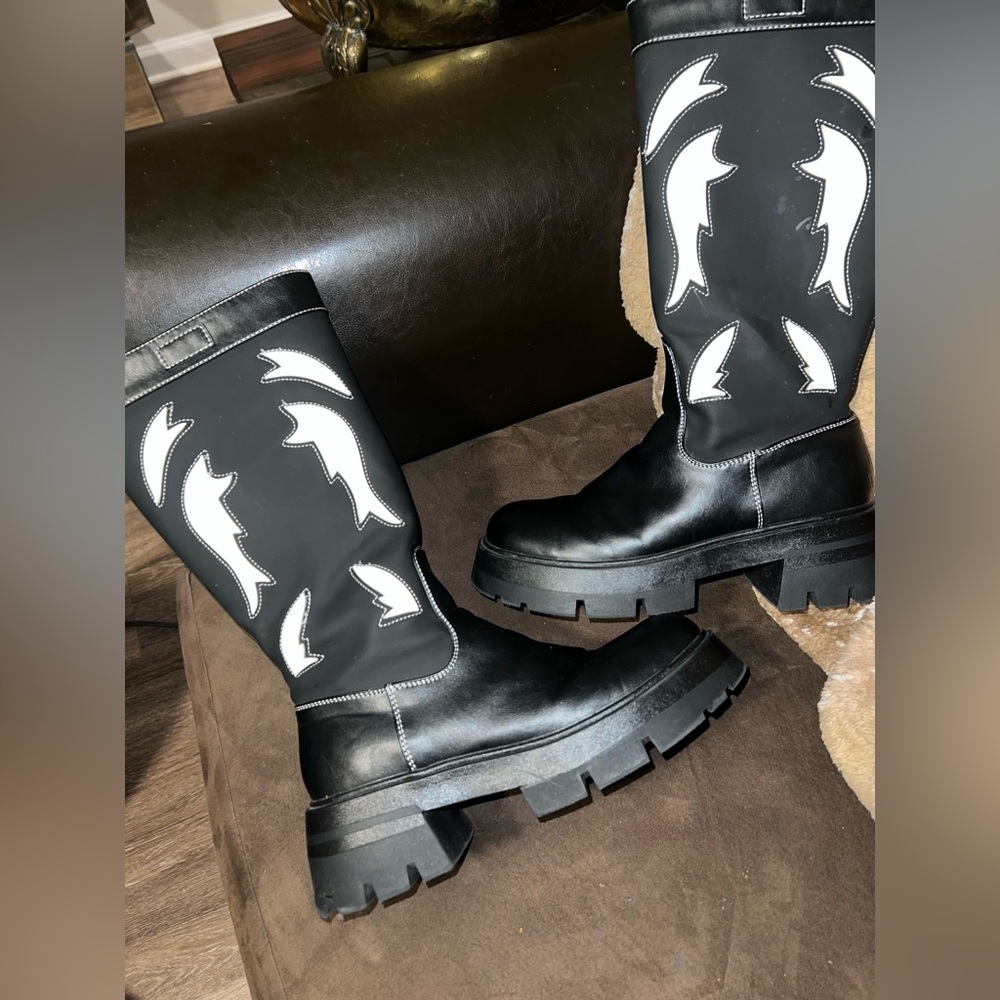 Public Desire Fly Away western cowboy knee-high boots size 6
